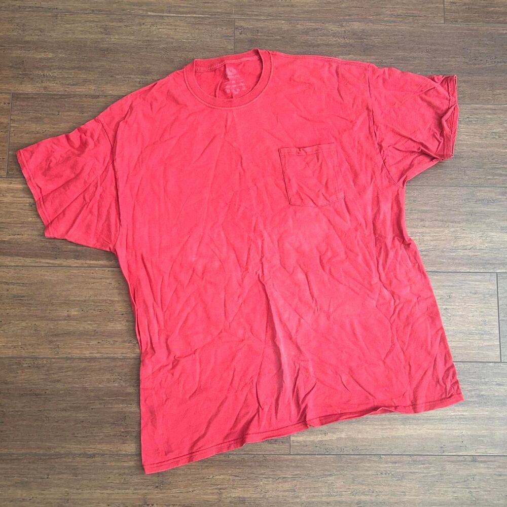 Fit-for-me-by-fruit-of-the-loom Men's Red T-shirt